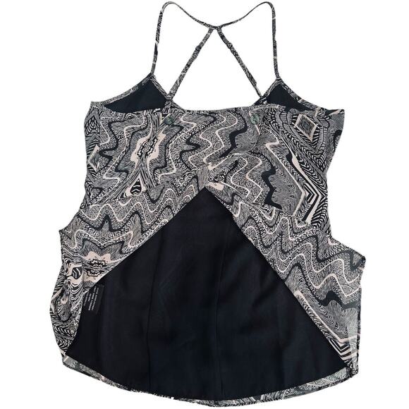 GUESS Sexy Adjustable Spaghetti Cami Tank Top Open Blouse SZ XS LAYERED FRONT - Picture 5 of 12